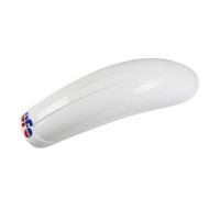 Guarda lamas trás vintage universal ACCOSSATO 50 CR MINI CROSS / APRILIA MX / branco - UFO